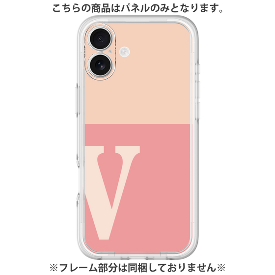 プレミアムパネル［ オリジナル - initial two tone - V pink ］