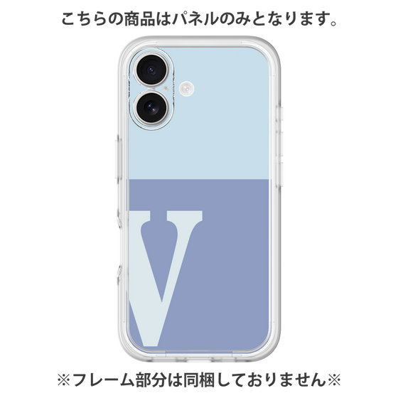 プレミアムパネル［ オリジナル - initial two tone - V blue ］