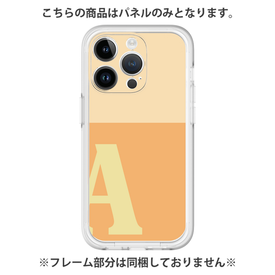 プレミアムパネル［ オリジナル - initial two tone - A orange ］