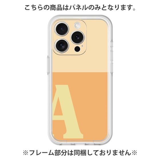 プレミアムパネル［ オリジナル - initial two tone - A orange ］
