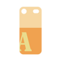 プレミアムパネル［ オリジナル - initial two tone - A orange ］