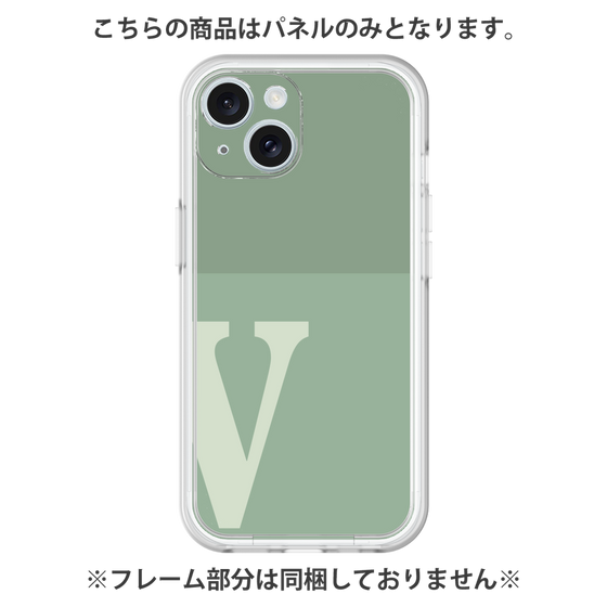 プレミアムパネル［ オリジナル - initial two tone - V green ］
