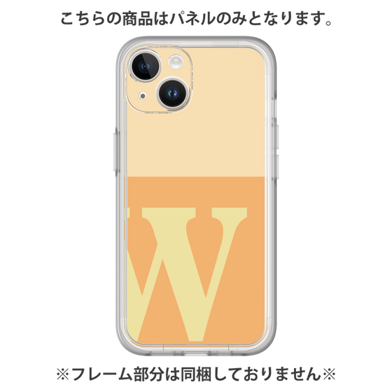 プレミアムパネル［ オリジナル - initial two tone - W orange ］