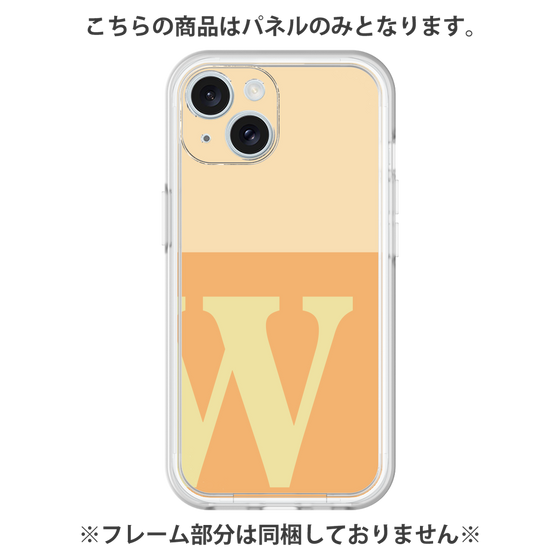 プレミアムパネル［ オリジナル - initial two tone - W orange ］