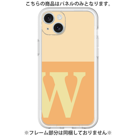 プレミアムパネル［ オリジナル - initial two tone - W orange ］
