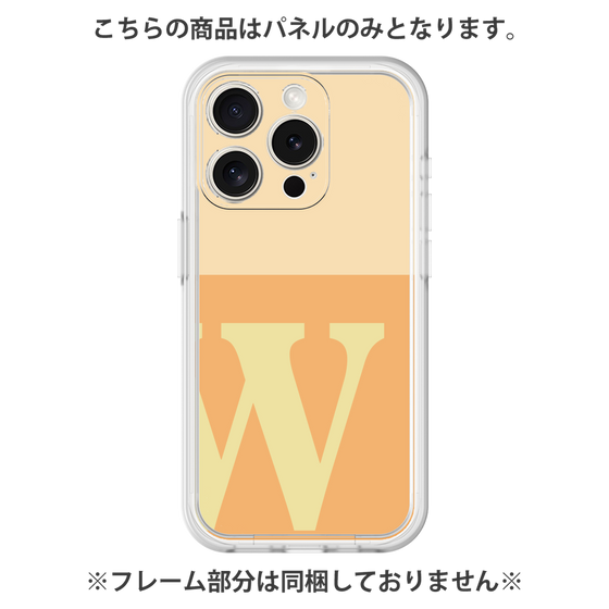 プレミアムパネル［ オリジナル - initial two tone - W orange ］