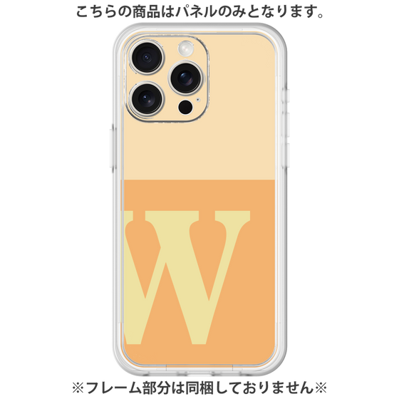 プレミアムパネル［ オリジナル - initial two tone - W orange ］