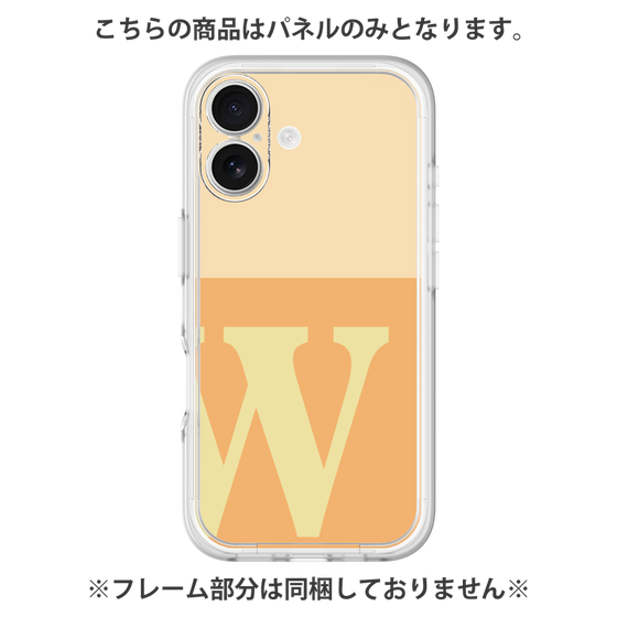 プレミアムパネル［ オリジナル - initial two tone - W orange ］