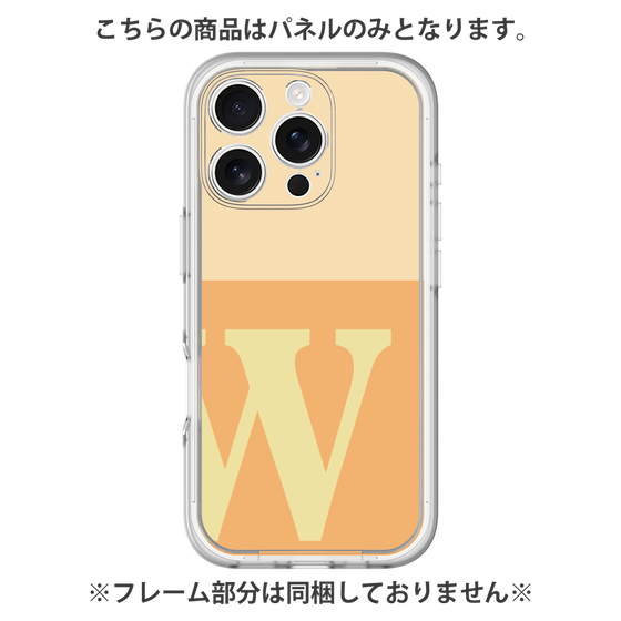 プレミアムパネル［ オリジナル - initial two tone - W orange ］