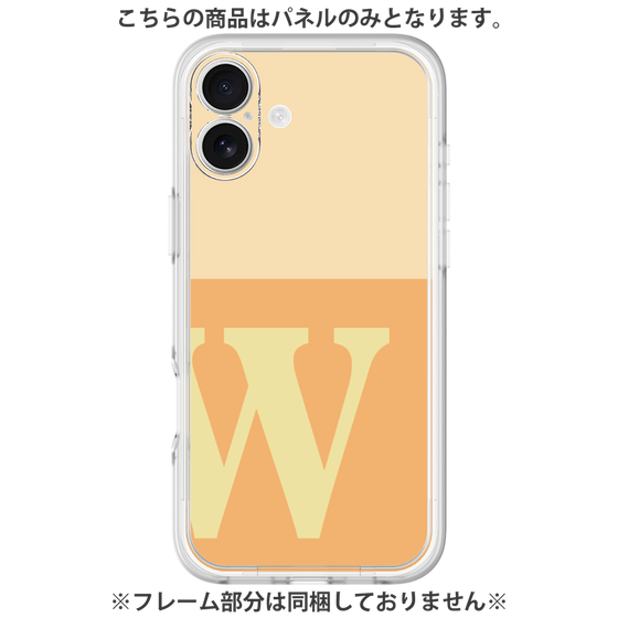 プレミアムパネル［ オリジナル - initial two tone - W orange ］