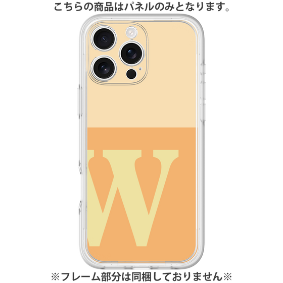 プレミアムパネル［ オリジナル - initial two tone - W orange ］
