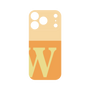 プレミアムパネル［ オリジナル - initial two tone - W orange ］