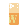 プレミアムパネル［ オリジナル - initial two tone - W orange ］