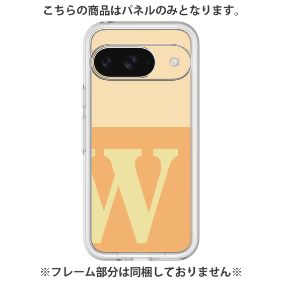 プレミアムパネル［ オリジナル - initial two tone - W orange ］