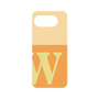 プレミアムパネル［ オリジナル - initial two tone - W orange ］