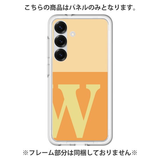 プレミアムパネル［ オリジナル - initial two tone - W orange ］