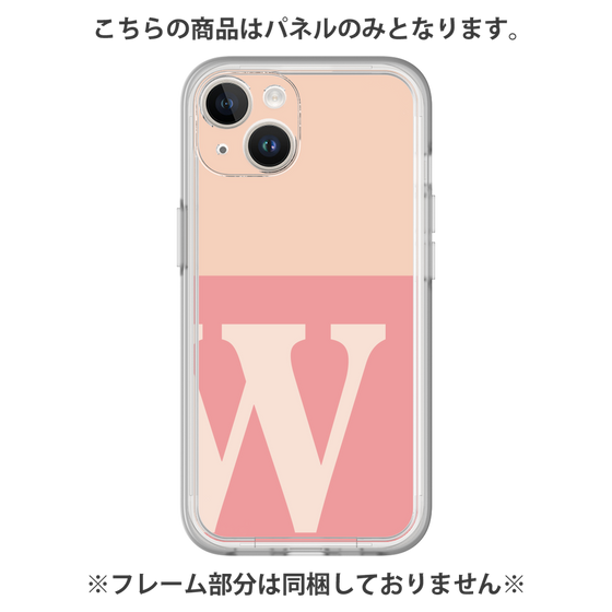 プレミアムパネル［ オリジナル - initial two tone - W pink ］