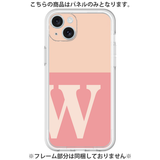 プレミアムパネル［ オリジナル - initial two tone - W pink ］