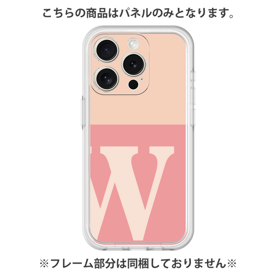 プレミアムパネル［ オリジナル - initial two tone - W pink ］