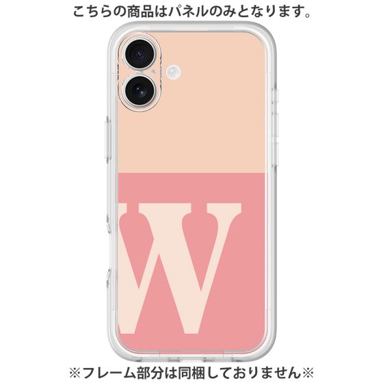 プレミアムパネル［ オリジナル - initial two tone - W pink ］