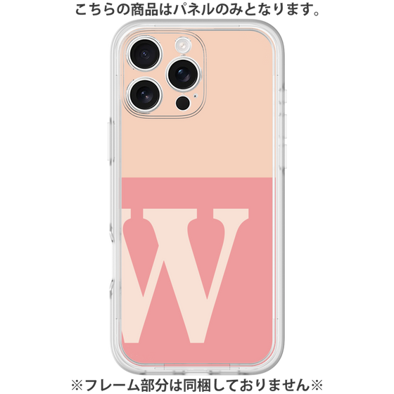 プレミアムパネル［ オリジナル - initial two tone - W pink ］