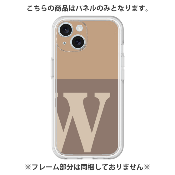 プレミアムパネル［ オリジナル - initial two tone - W brown ］