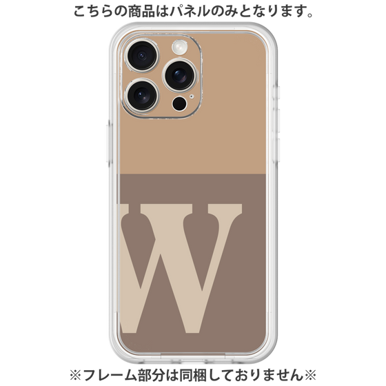 プレミアムパネル［ オリジナル - initial two tone - W brown ］