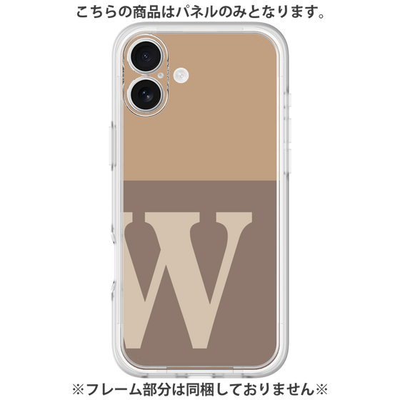 プレミアムパネル［ オリジナル - initial two tone - W brown ］