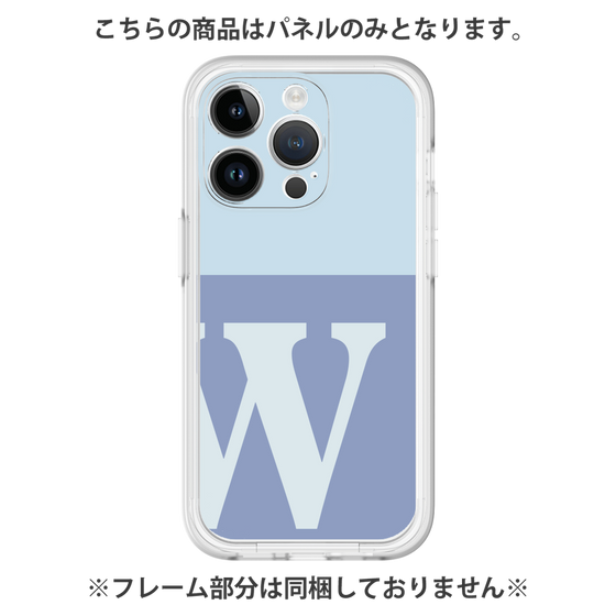 プレミアムパネル［ オリジナル - initial two tone - W blue ］