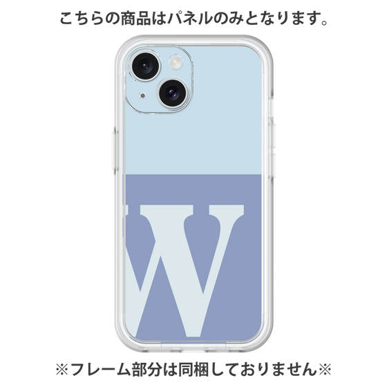 プレミアムパネル［ オリジナル - initial two tone - W blue ］