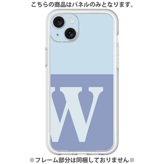 プレミアムパネル［ オリジナル - initial two tone - W blue ］