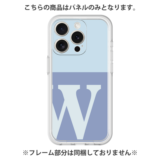 プレミアムパネル［ オリジナル - initial two tone - W blue ］