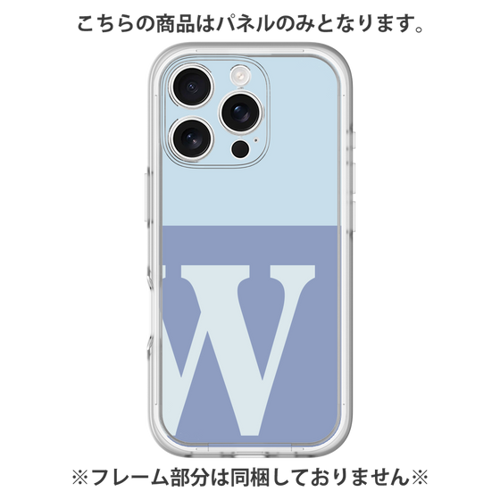 プレミアムパネル［ オリジナル - initial two tone - W blue ］