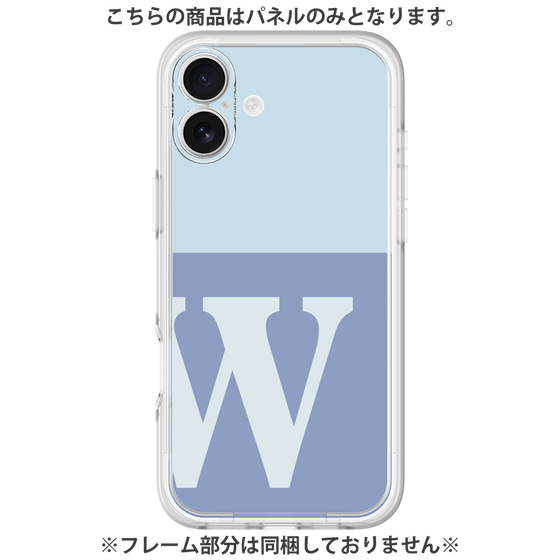 プレミアムパネル［ オリジナル - initial two tone - W blue ］
