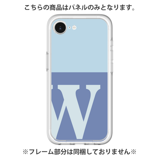 プレミアムパネル［ オリジナル - initial two tone - W blue ］