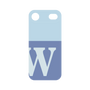 プレミアムパネル［ オリジナル - initial two tone - W blue ］