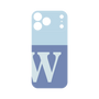 プレミアムパネル［ オリジナル - initial two tone - W blue ］