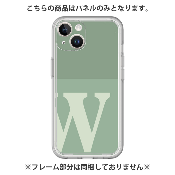 プレミアムパネル［ オリジナル - initial two tone - W green ］