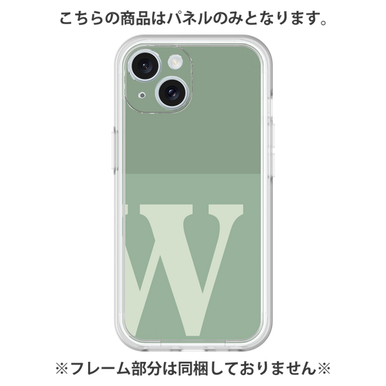 プレミアムパネル［ オリジナル - initial two tone - W green ］