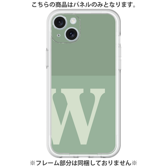 プレミアムパネル［ オリジナル - initial two tone - W green ］