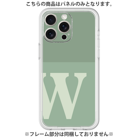 プレミアムパネル［ オリジナル - initial two tone - W green ］