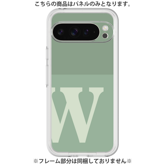 プレミアムパネル［ オリジナル - initial two tone - W green ］