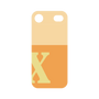 プレミアムパネル［ オリジナル - initial two tone - X orange ］