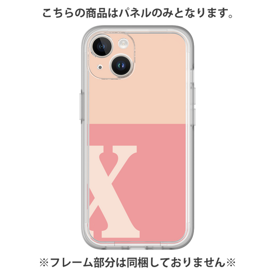 プレミアムパネル［ オリジナル - initial two tone - X pink ］