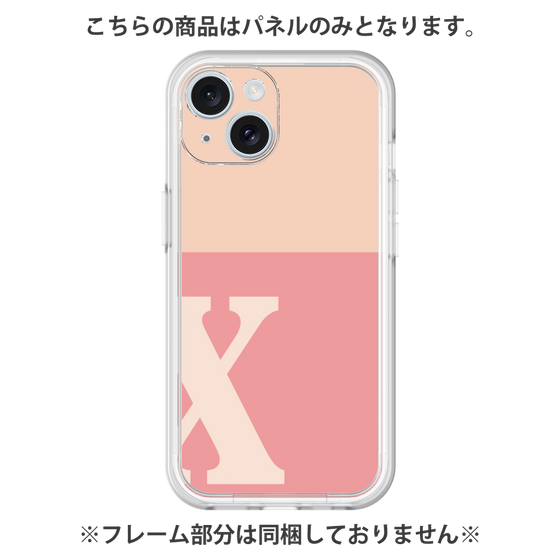 プレミアムパネル［ オリジナル - initial two tone - X pink ］