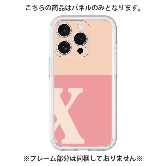 プレミアムパネル［ オリジナル - initial two tone - X pink ］