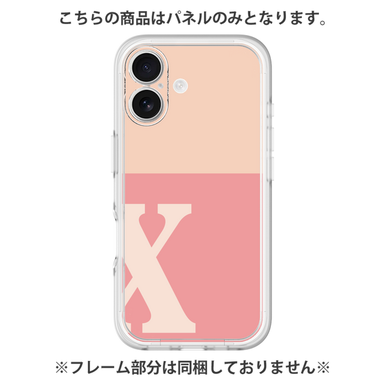 プレミアムパネル［ オリジナル - initial two tone - X pink ］