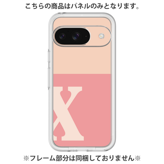 プレミアムパネル［ オリジナル - initial two tone - X pink ］