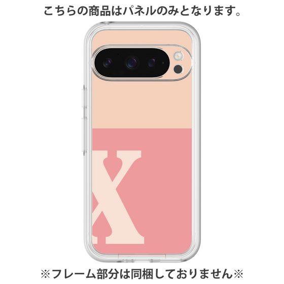 プレミアムパネル［ オリジナル - initial two tone - X pink ］