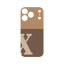 プレミアムパネル［ オリジナル - initial two tone - X brown ］